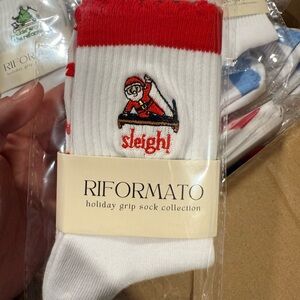 Pilates Barre Yoga Grip Socks Christmas Collection